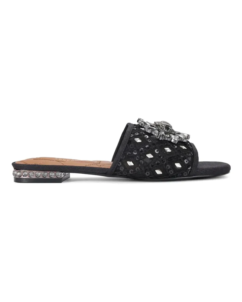 Kurt Geiger Chelsea Sandalen mit Kristallen - Schwarz Schwarz
