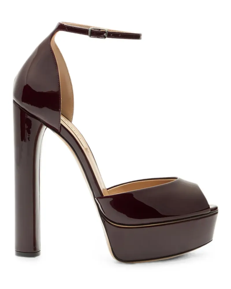 Casadei Flora patent leather sandals - Rot Rot