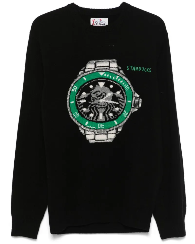 MC2 Saint Barth Heron Pullover - Schwarz Schwarz