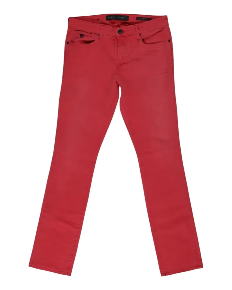 Guess logo-patch trousers - Rot Rot