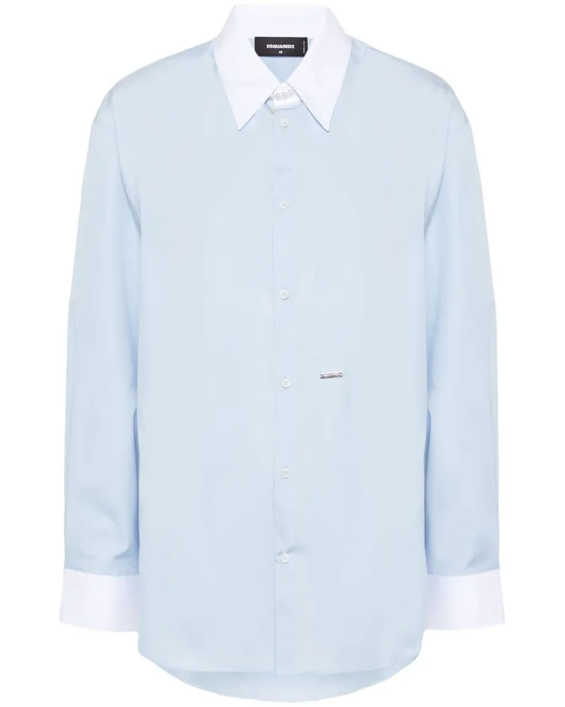 Dsquared2 Lover Hemd aus Baumwolle - Blau Blau