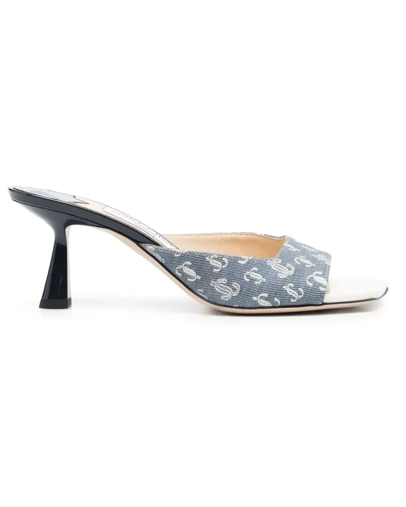 Jimmy Choo Zania Mules 75mm - Blau Blau