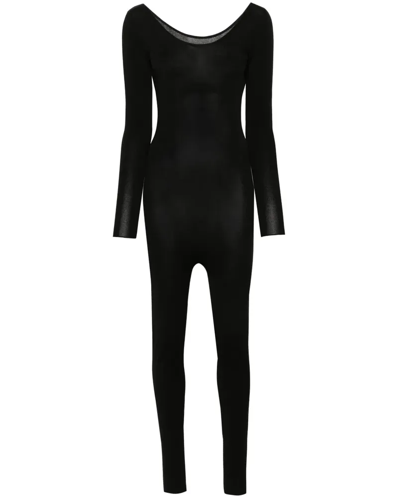 Fabiana Filippi Semi-transparent Jumpsuit - Schwarz Schwarz