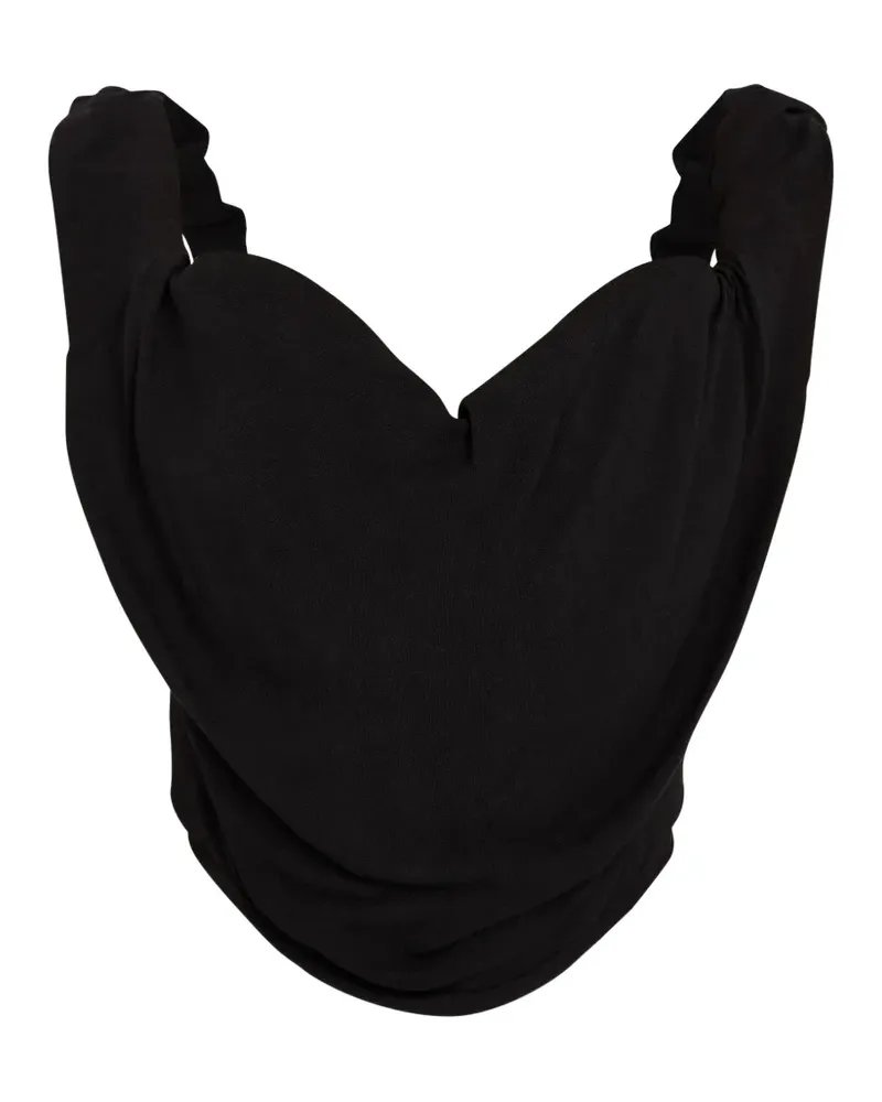 Vivienne Westwood Sunday draped top - Schwarz Schwarz