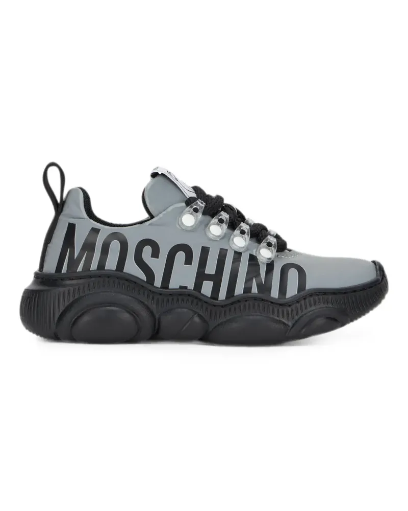 Moschino Sneakers mit Logo-Print - Grau Grau