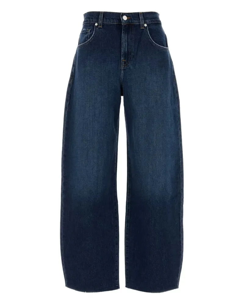 7 for all mankind Ungesäumte Jeans mit Ballonbein - Blau Blau