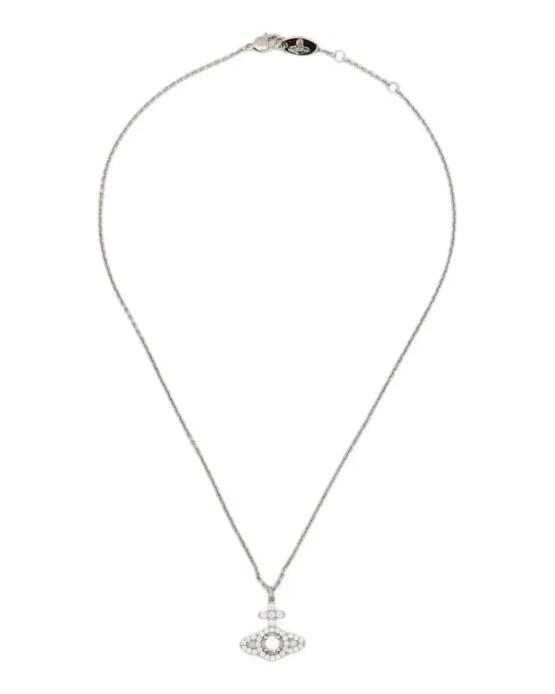 Vivienne Westwood Olympia Halskette mit Orb-Anhänger - Silber Silber