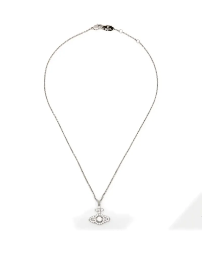 Vivienne Westwood Olympia Halskette mit Orb-Anhänger - Silber Silber