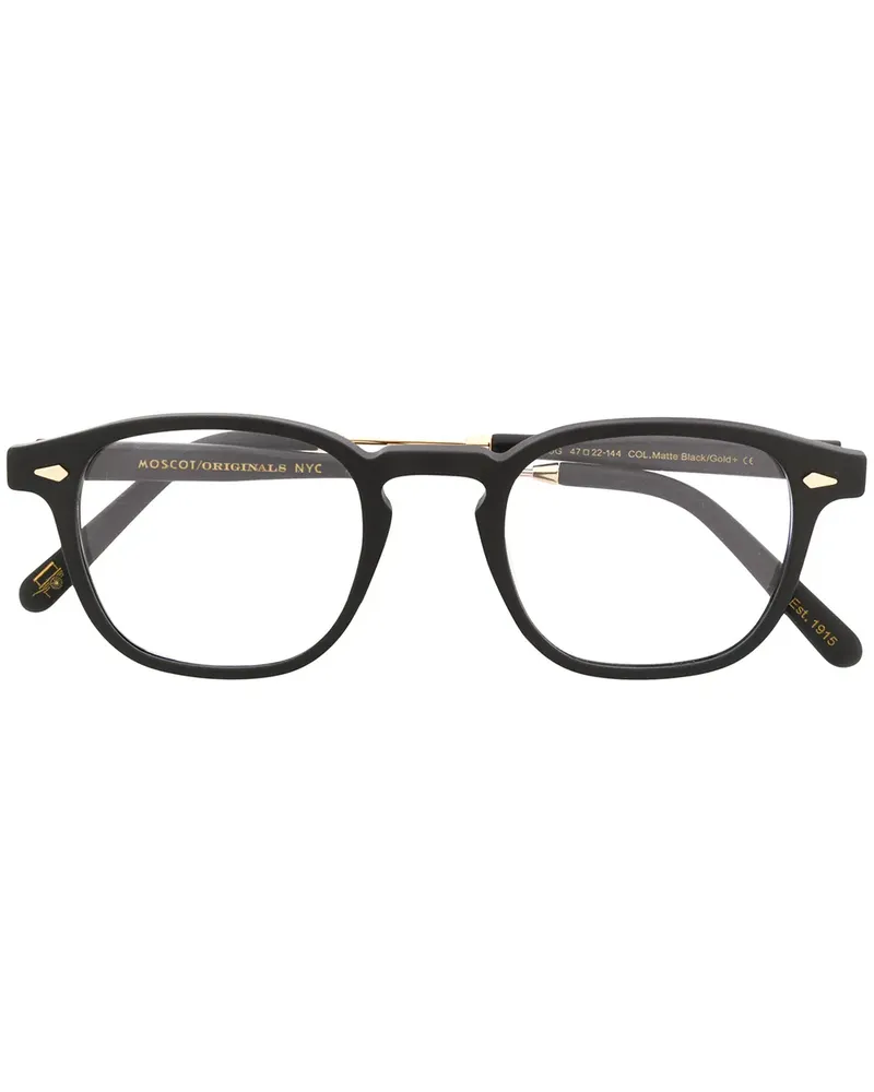 MOSCOT Runde 'Genug' Brille - Schwarz Schwarz
