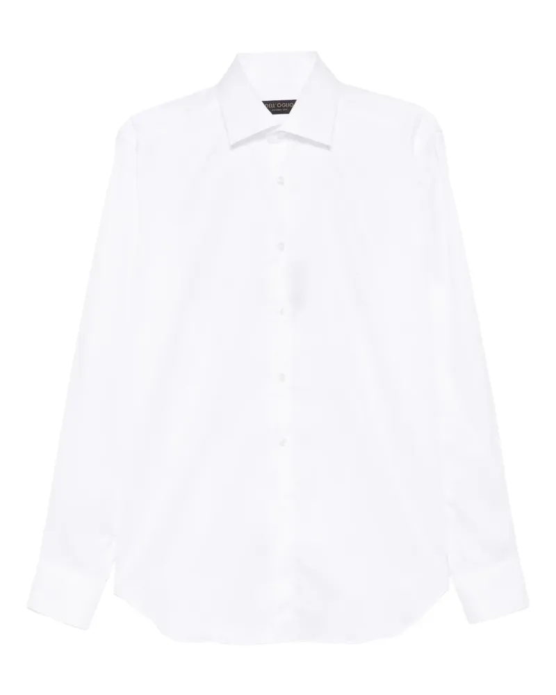 Dell'oglio Klassisches Hemd - Weiß Weiß