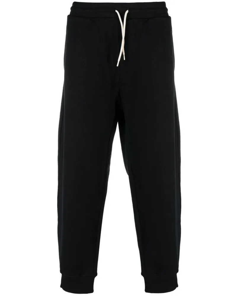 Emporio Armani Halbhohe Tapered-Jogginghose - Schwarz Schwarz