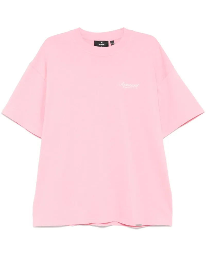 REPRESENT Owners Club Script T-Shirt - Rosa Rosa