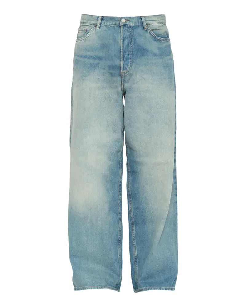 Wood Wood Ausgeblichene WWType 3 Jeans - Blau Blau