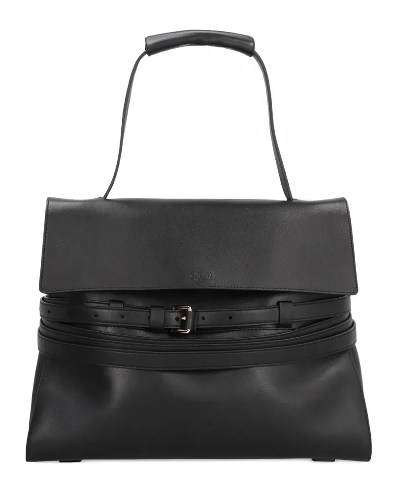 Moschino Tote Bag mit Gürtel - Schwarz Schwarz