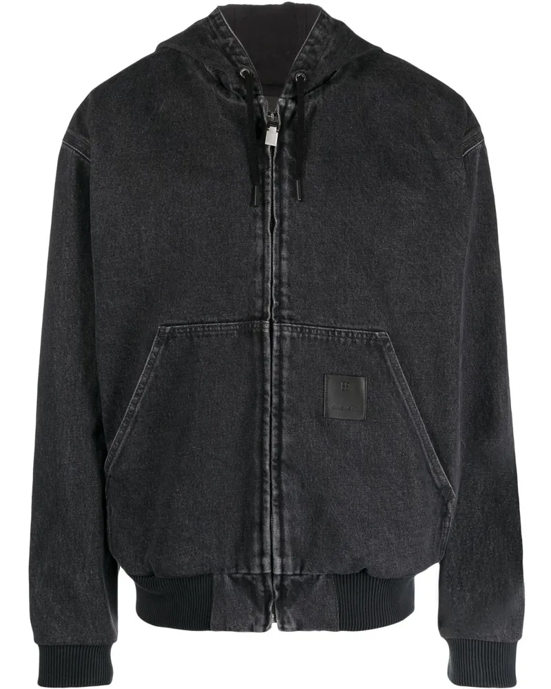 Givenchy Kapuzenjacke im Distressed-Look - Grau Grau