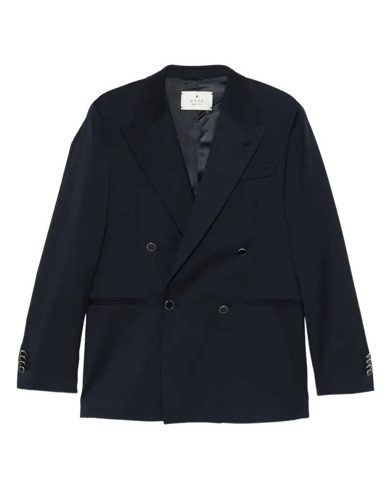 Manuel Ritz double-breasted button-up blazer - Blau Blau