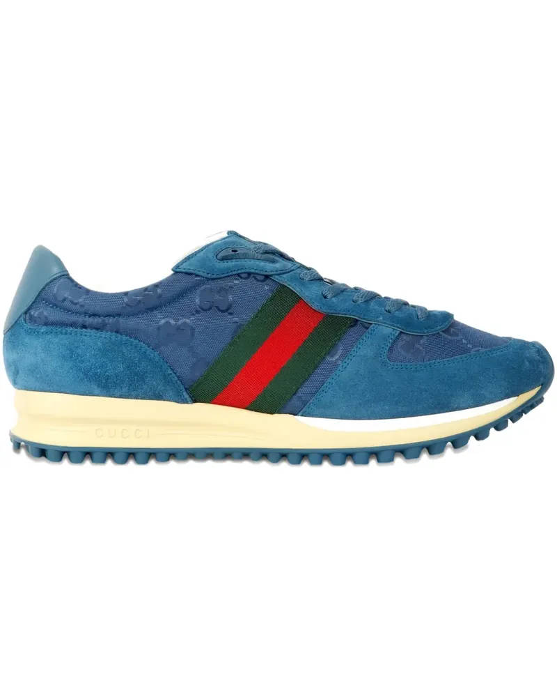 Gucci Sneakers mit Streifen - Blau Blau