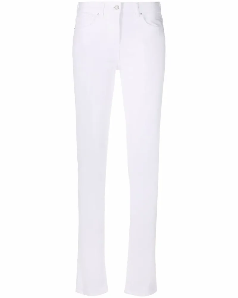 Fabiana Filippi Schmale Cropped-Jeans - Weiß Weiß