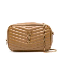 Saint Laurent Mini Lou Umhängetasche Braun