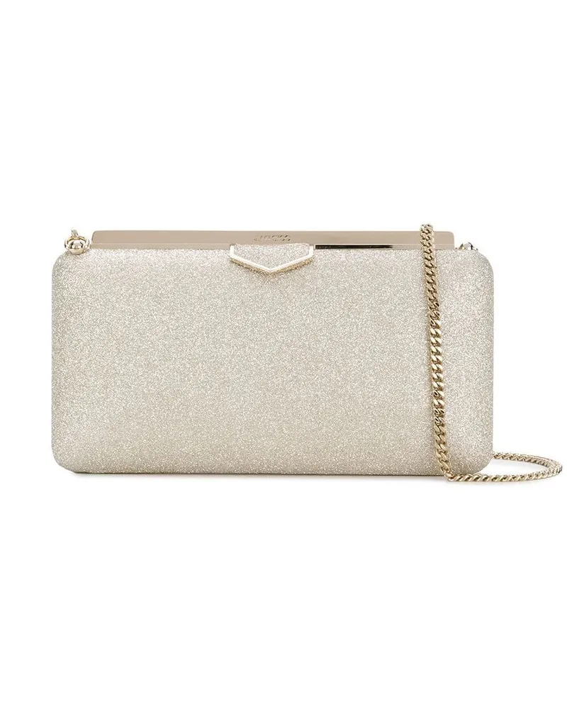Jimmy Choo Ellipse' Clutch mit Paillettenstickerei - Metallic Metallic