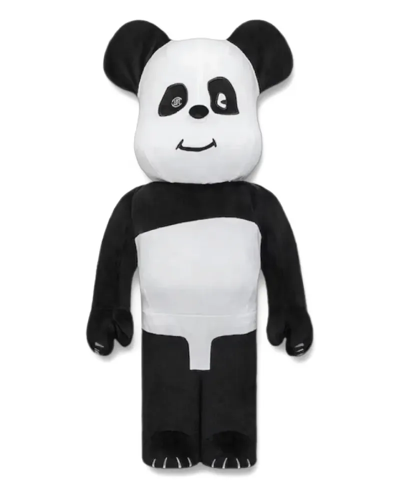 Medicom Toy x Clot BE@RBRICK Panda 1000% Figur - Schwarz Schwarz