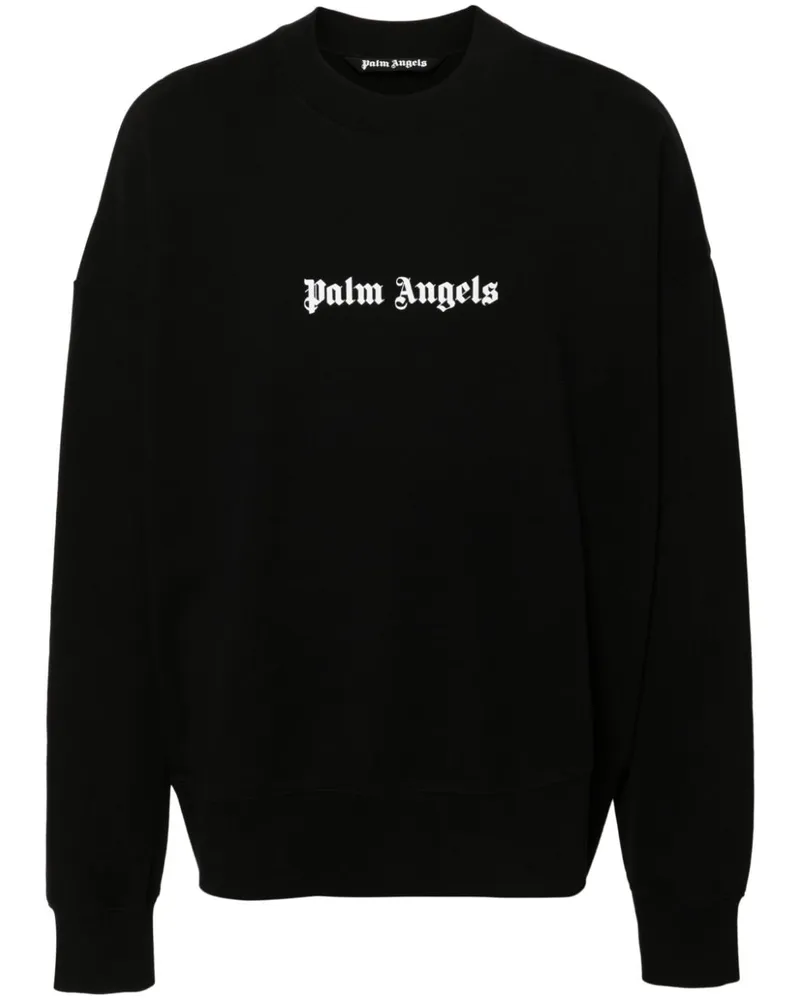 Palm Angels Sweatshirt mit Logo-Print - Schwarz Schwarz