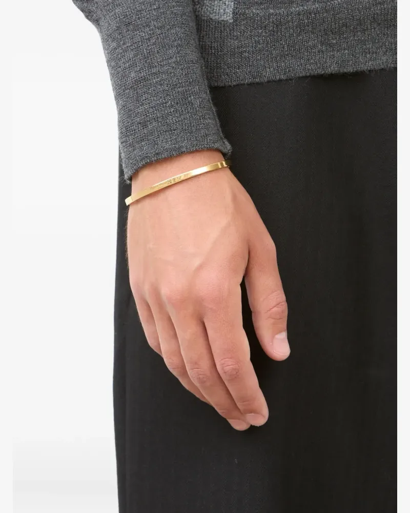Maison Margiela Armspange mit Logo-Referenz - Gold Gold