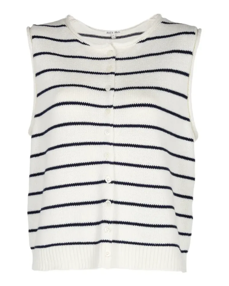 Alex Mill striped button-up vest - Nude Nude