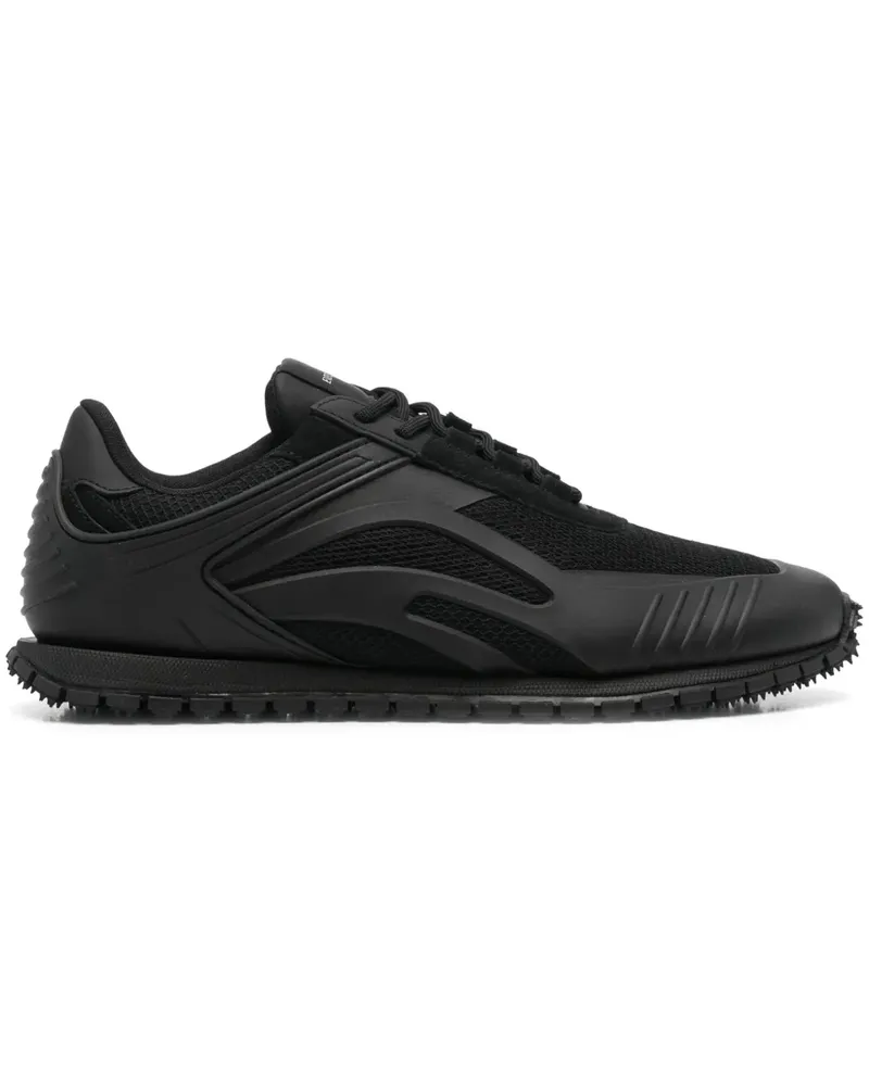 Emporio Armani Sneakers mit Einsätzen - Schwarz Schwarz