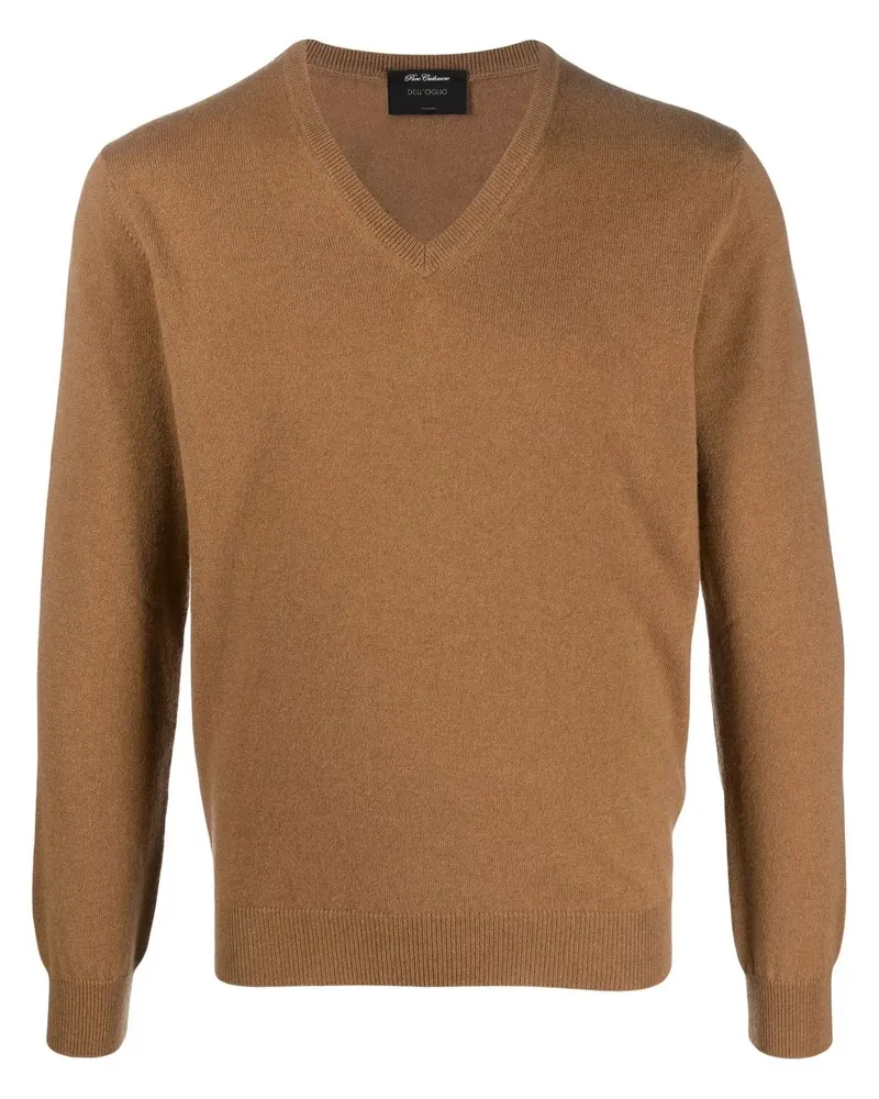Dell'oglio Pullover mit V-Ausschnitt - Braun Braun