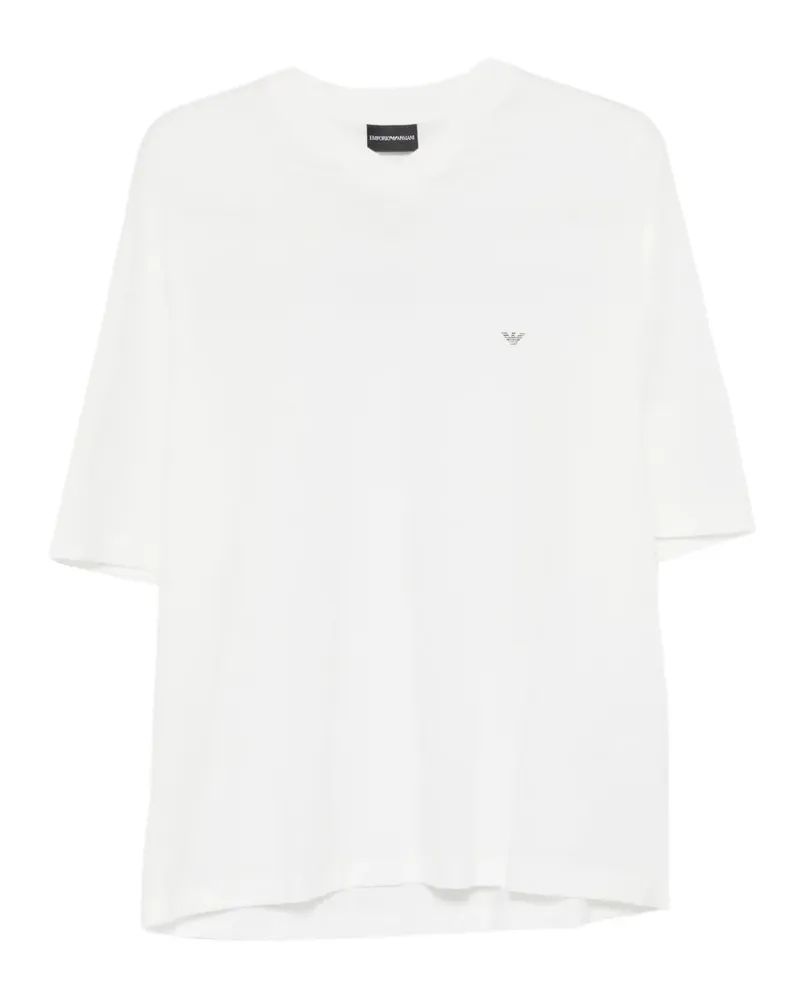 Emporio Armani T-Shirt mit Logo-Print - Weiß Weiß