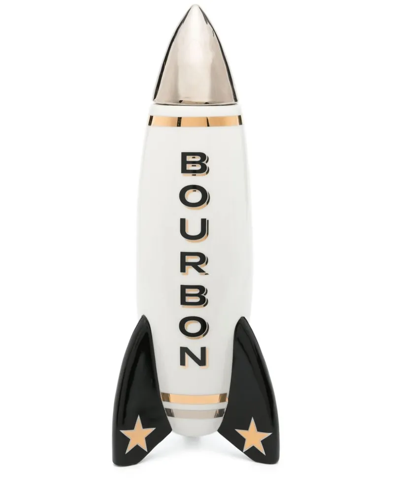 Jonathan Adler Rocket Bourbon Dekanter Weiß