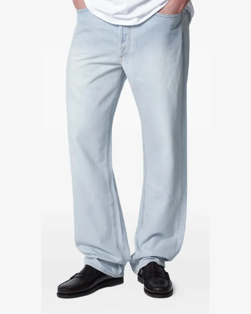 AGOLDE faded straight-leg jeans - Blau Blau