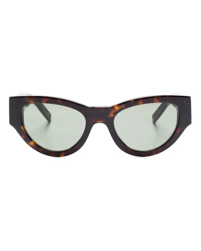 Saint Laurent Sonnenbrille mit Cat-Eye-Gestell - Schwarz Schwarz