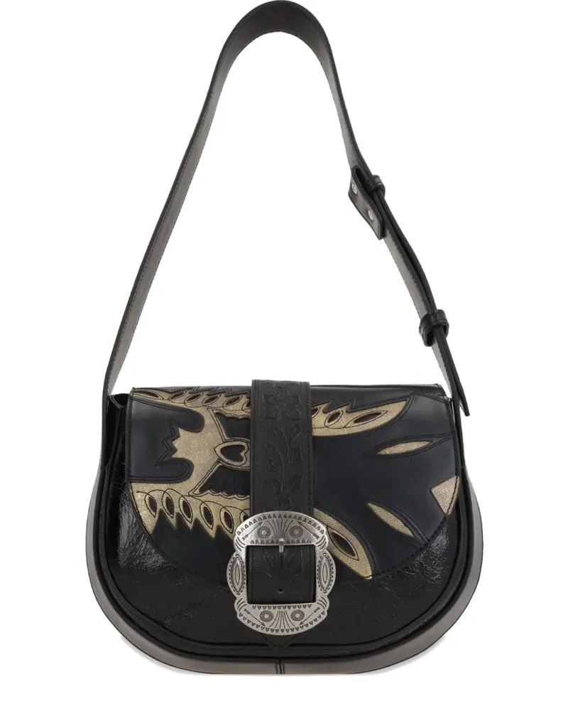 HTC Hollywood Trading Company Joan Boots Schultertasche - Schwarz Schwarz