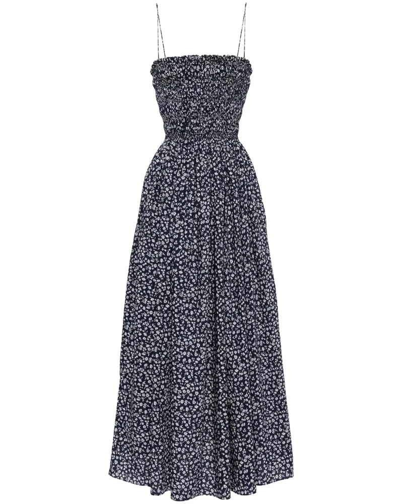 Matteau Kleid mit Blumen-Print - Blau Blau