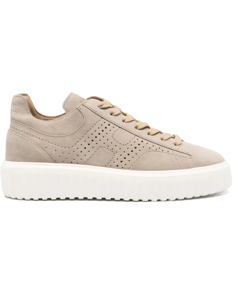 Hogan H-Stripes Sneakers - Nude Nude
