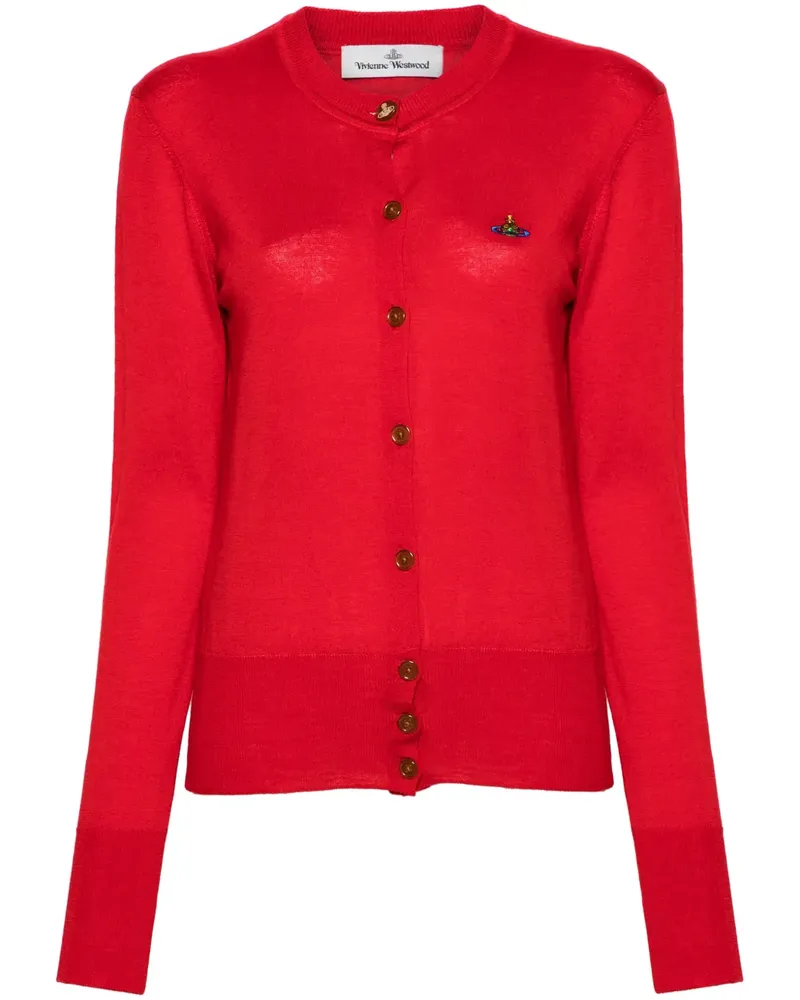 Vivienne Westwood Bestickter Cardigan - Rot Rot