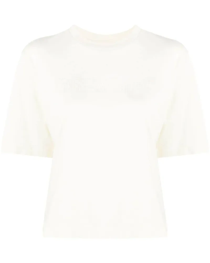 OFF-WHITE T-Shirt mit Logo - Nude Nude