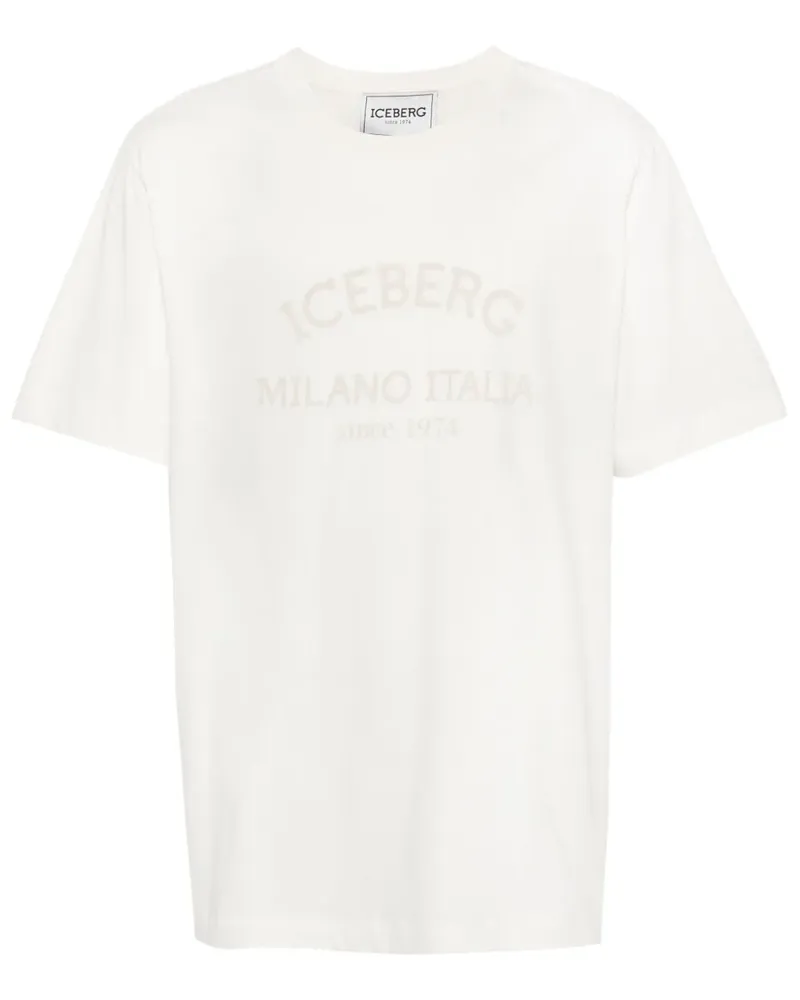 Iceberg T-Shirt mit Logo-Print - Nude Nude