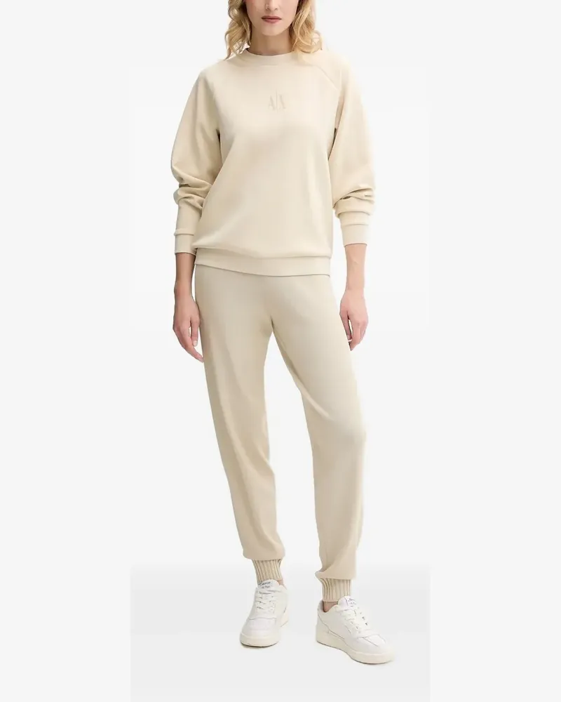 Armani Exchange Sweatshirt mit Raglanärmeln - Nude Nude
