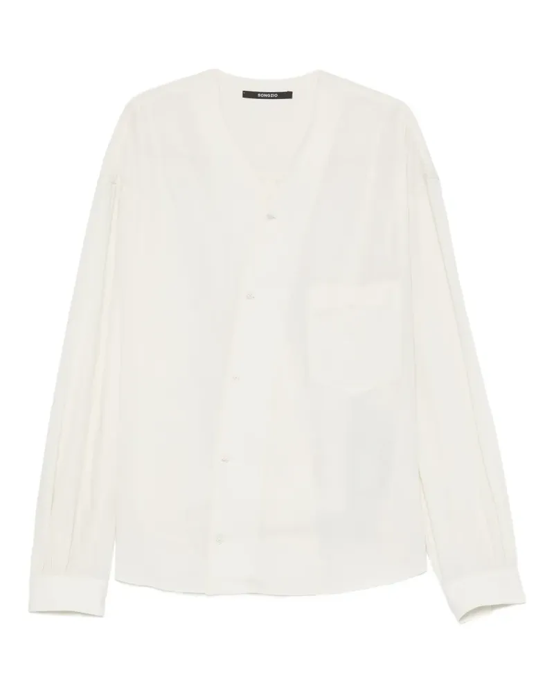 SONGZIO Hanbok V-neck shirt - Nude Nude