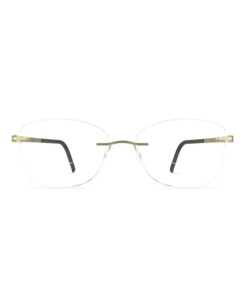 Silhouette Momentum rimless cat-eye frame glasses - Gold Gold