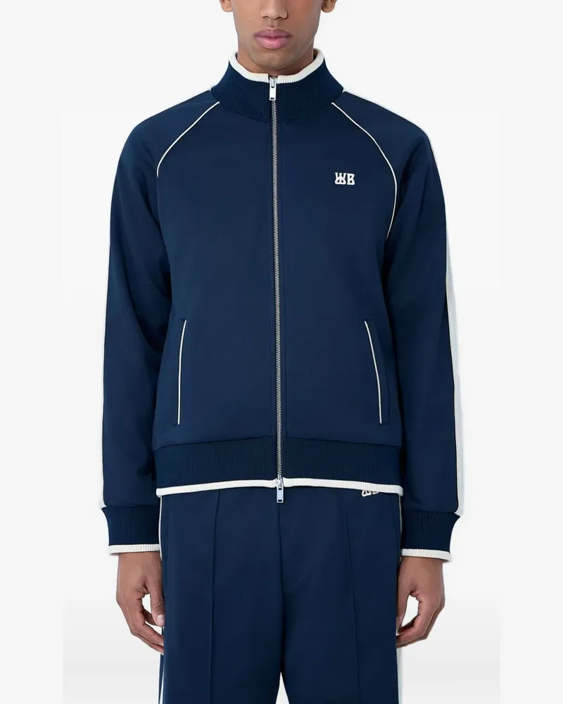 Wales Bonner Sweatshirt mit Reißverschluss - Blau Blau