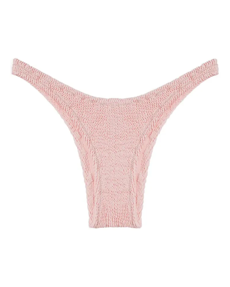 Reina Olga Ginny Bikinihöschen mit Knitteroptik - Rosa Rosa