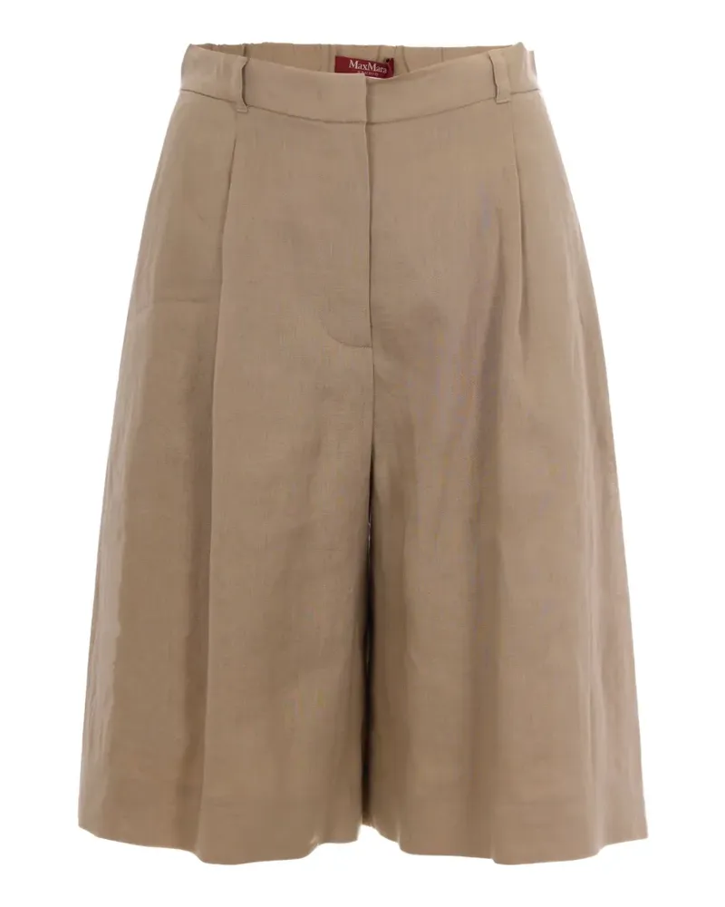 Max Mara wide-leg Bermuda trousers - Nude Nude