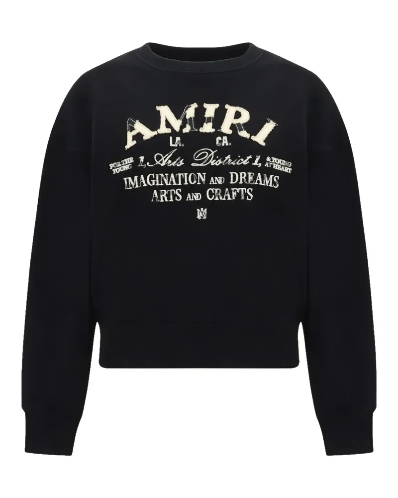 Amiri Arts District Pullover mit Stickerei - Schwarz Schwarz