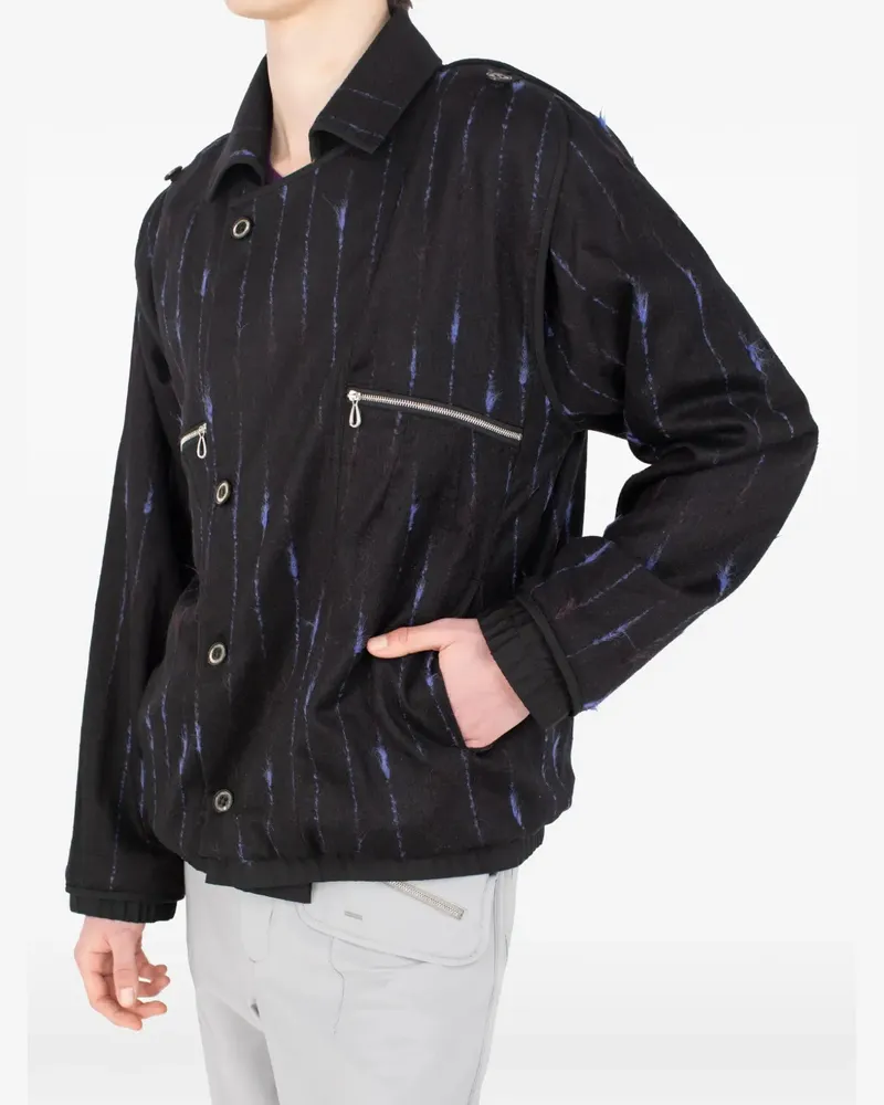 KIKO KOSTADINOV Komlo striped jacket - Schwarz Schwarz