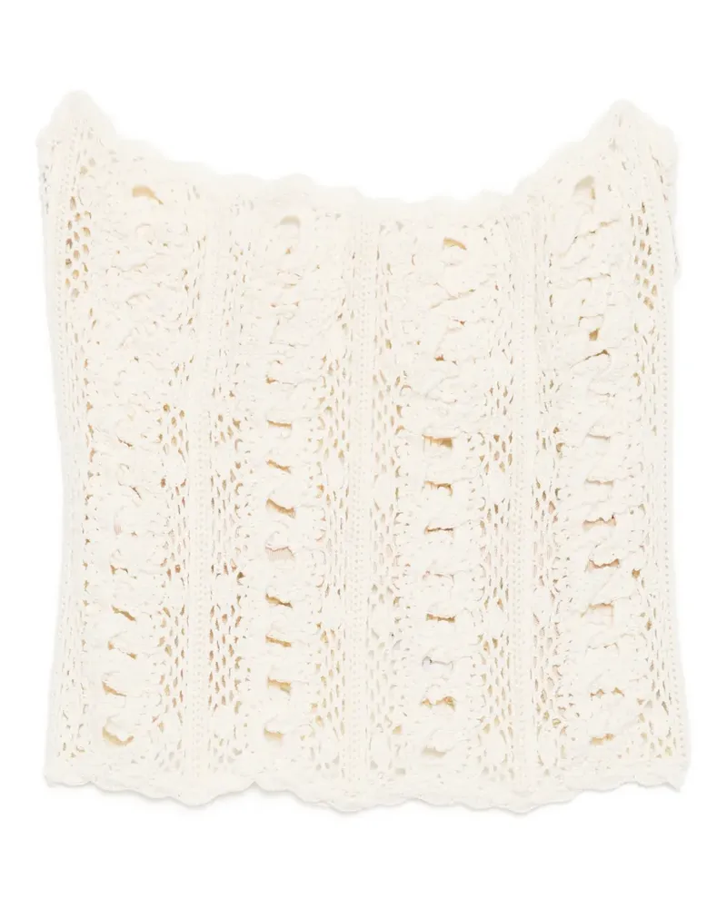 Oscar de la Renta Gestricktes Trägershirt - Nude Nude