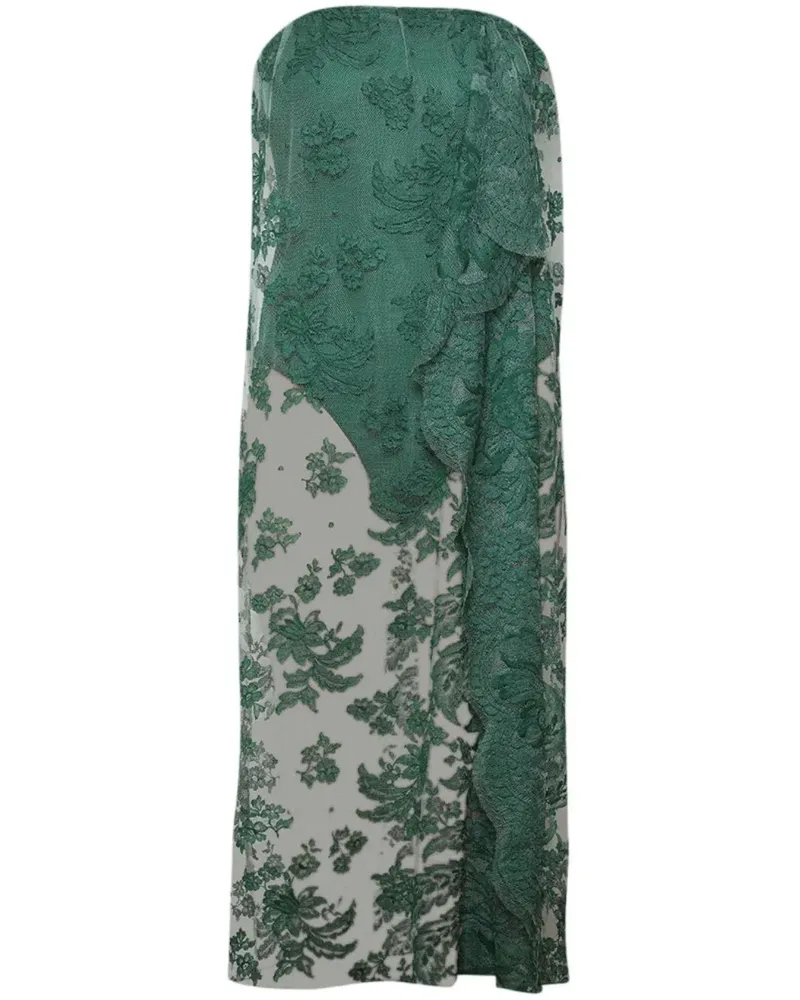 Christopher Esber Kleid aus Spitze - Grün Grün